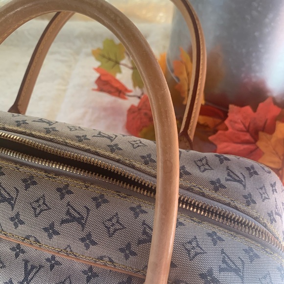 Auth Louis Vuitton Josephine Blue Mini Lin - Picture 8 of 13